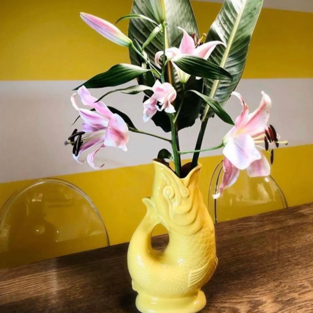 Yellow Lustre Original Gluggle Jug
