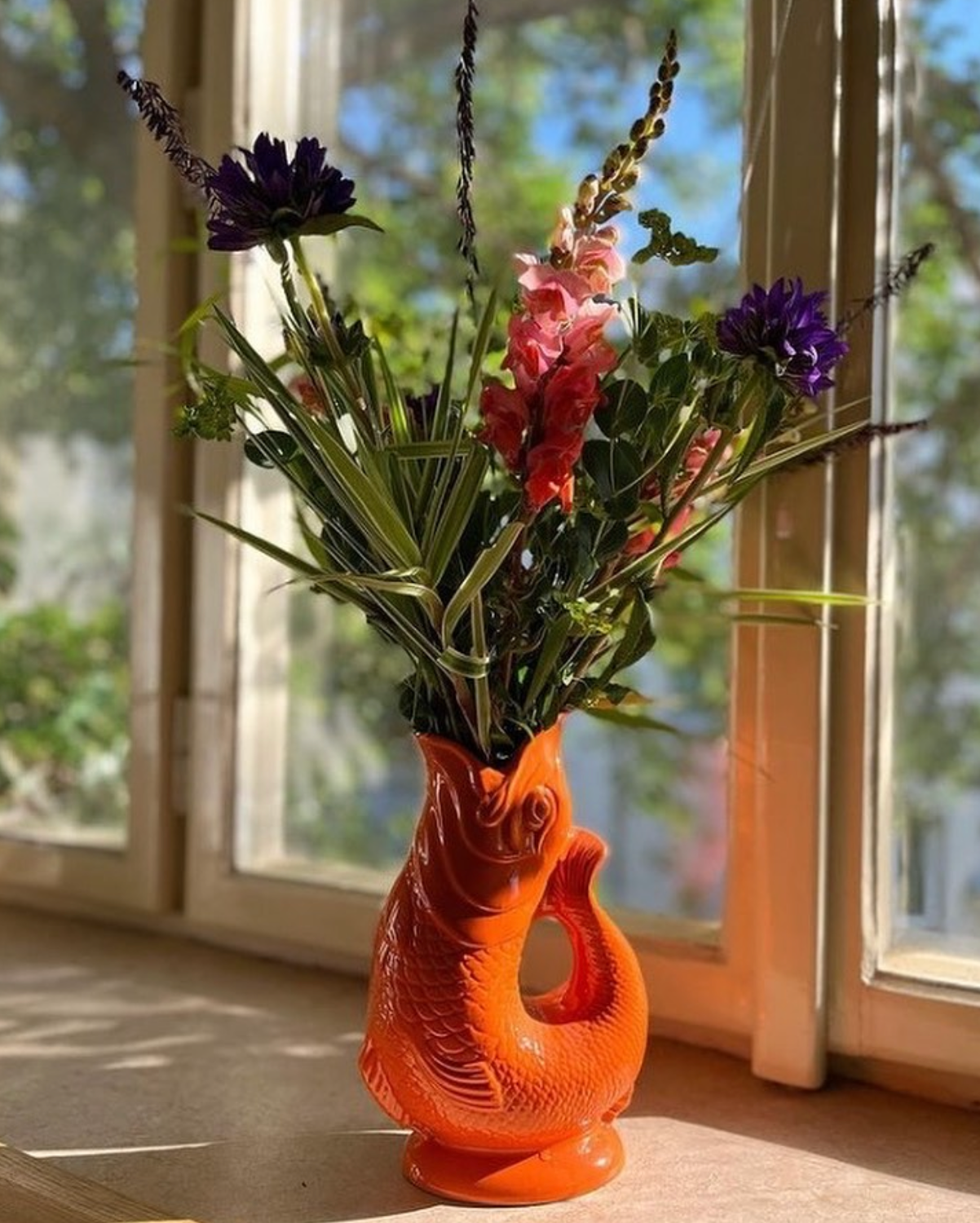 Orange Lustre Original Gluggle Jug