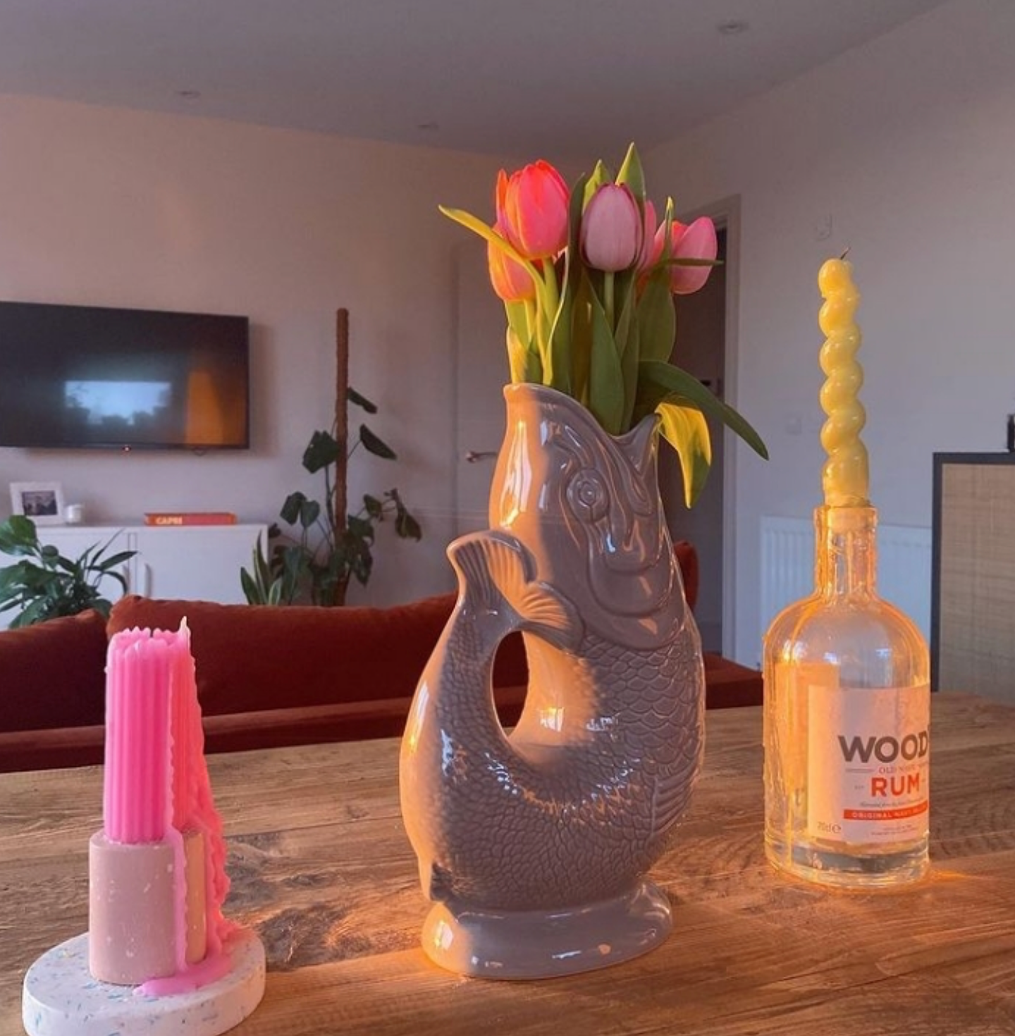 Pink Lustre Original Gluggle Jug