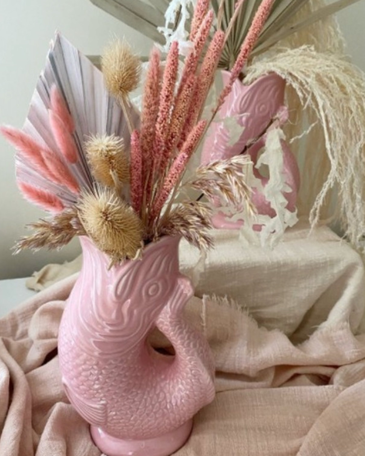 Baby Pink Lustre Original Gluggle Jug