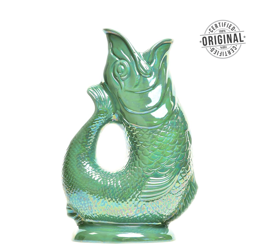 Sea Green Lustre Original Gluggle Jug