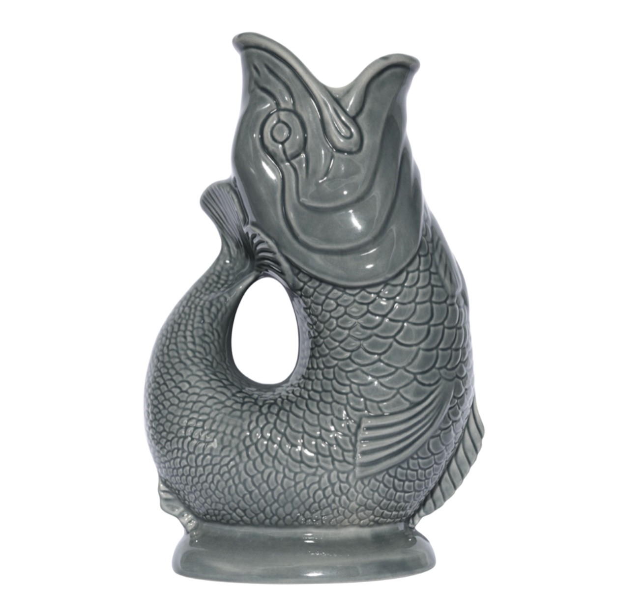 Dark Grey Original Gluggle Jug Pitcher Vase – theglugglejugfactory