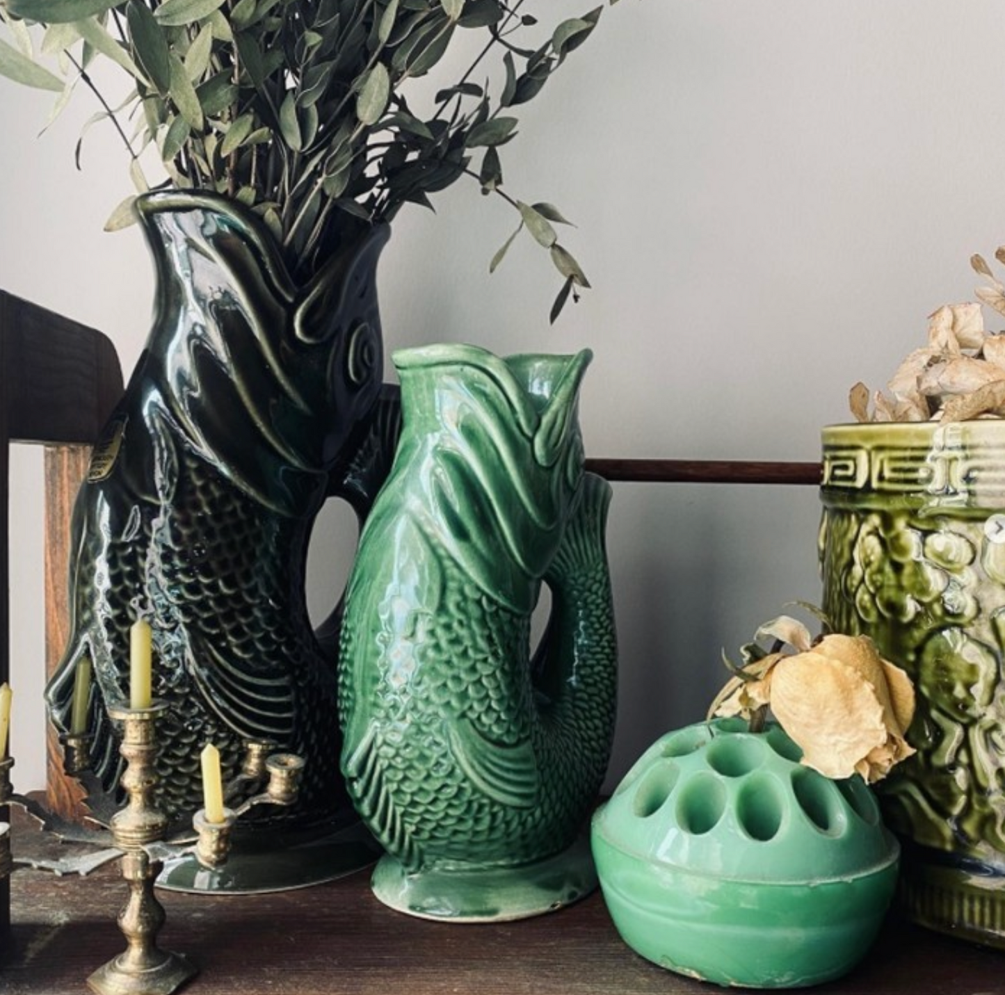Green Lustre Original Gluggle Jug