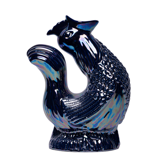 NEW! The Original Cluckle Jug Cobalt Blue Lustre