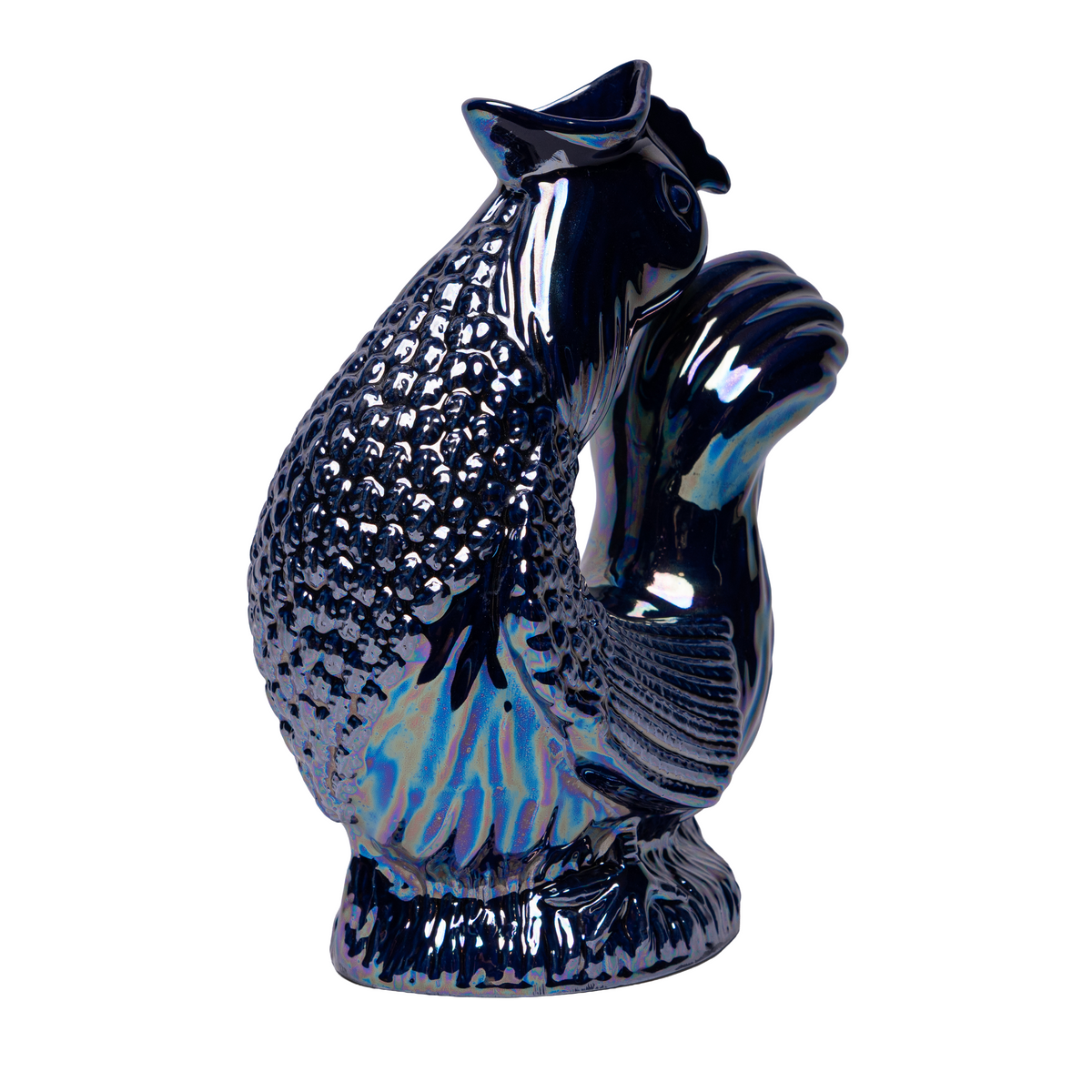 NEW! The Original Cluckle Jug Cobalt Blue Lustre