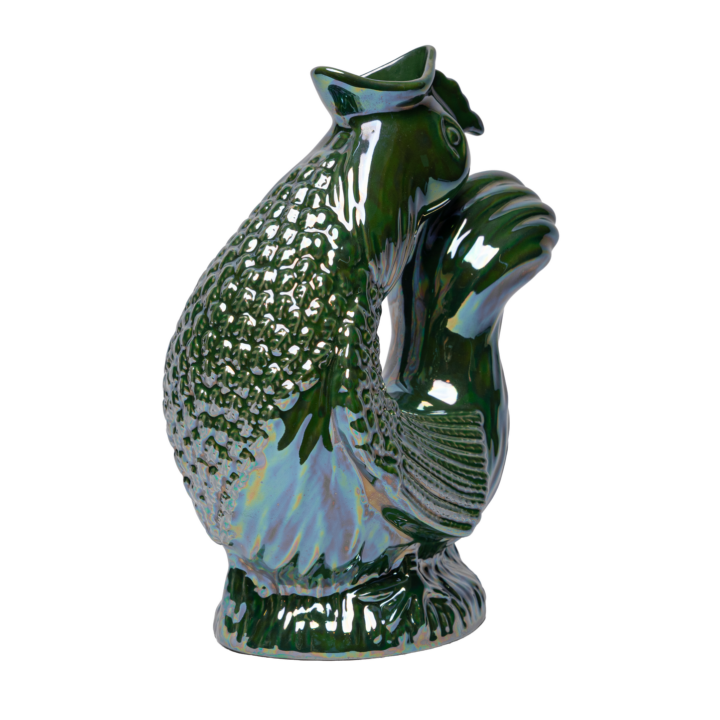 NEW! The Original Cluckle Jug Green Lustre