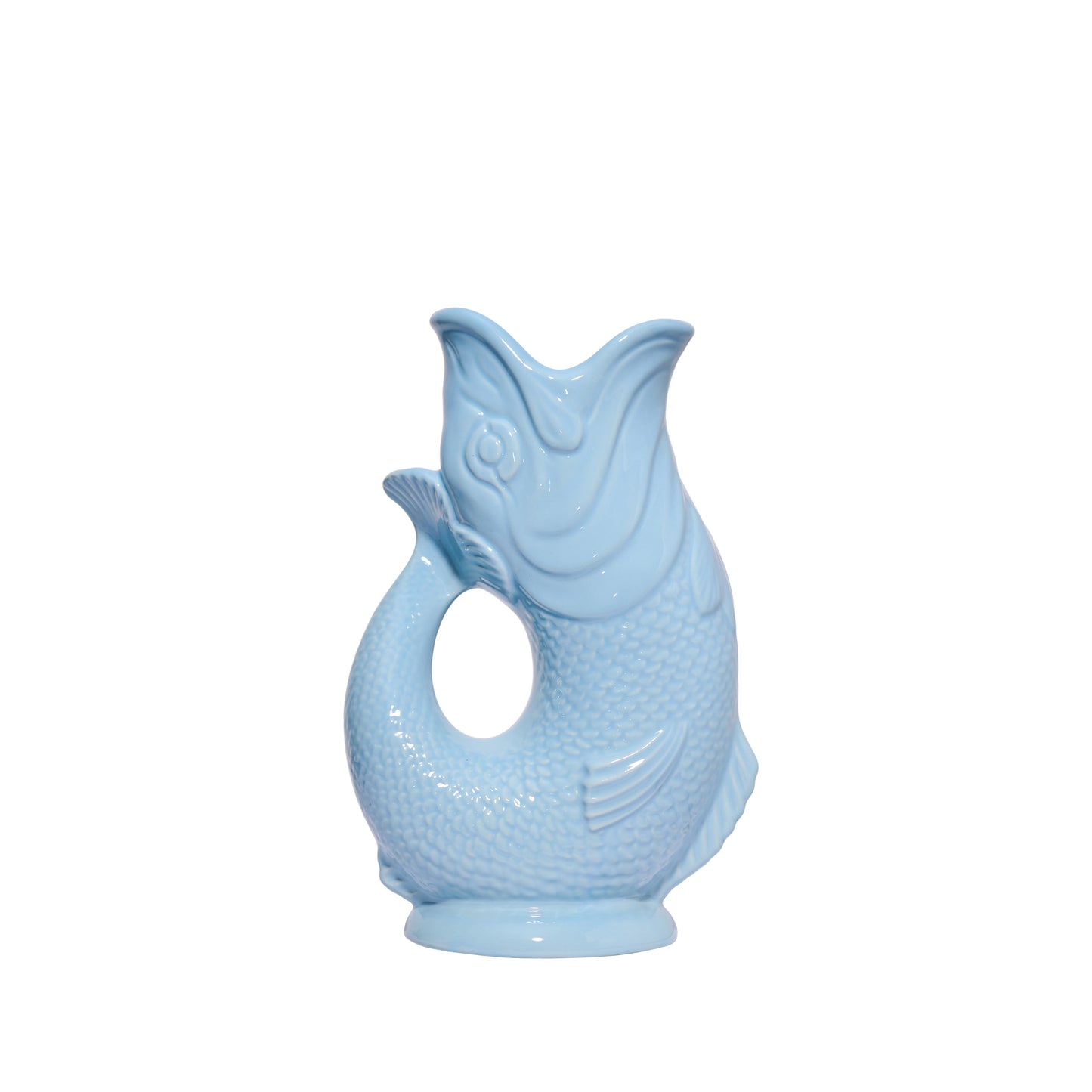 Pale Blue Original Gluggle Jug Pitcher Vase