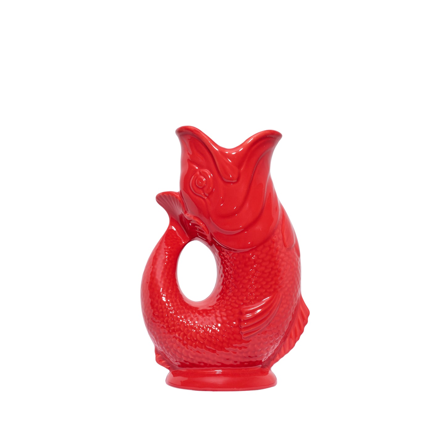 Red Original Gluggle Jug Pitcher Vase