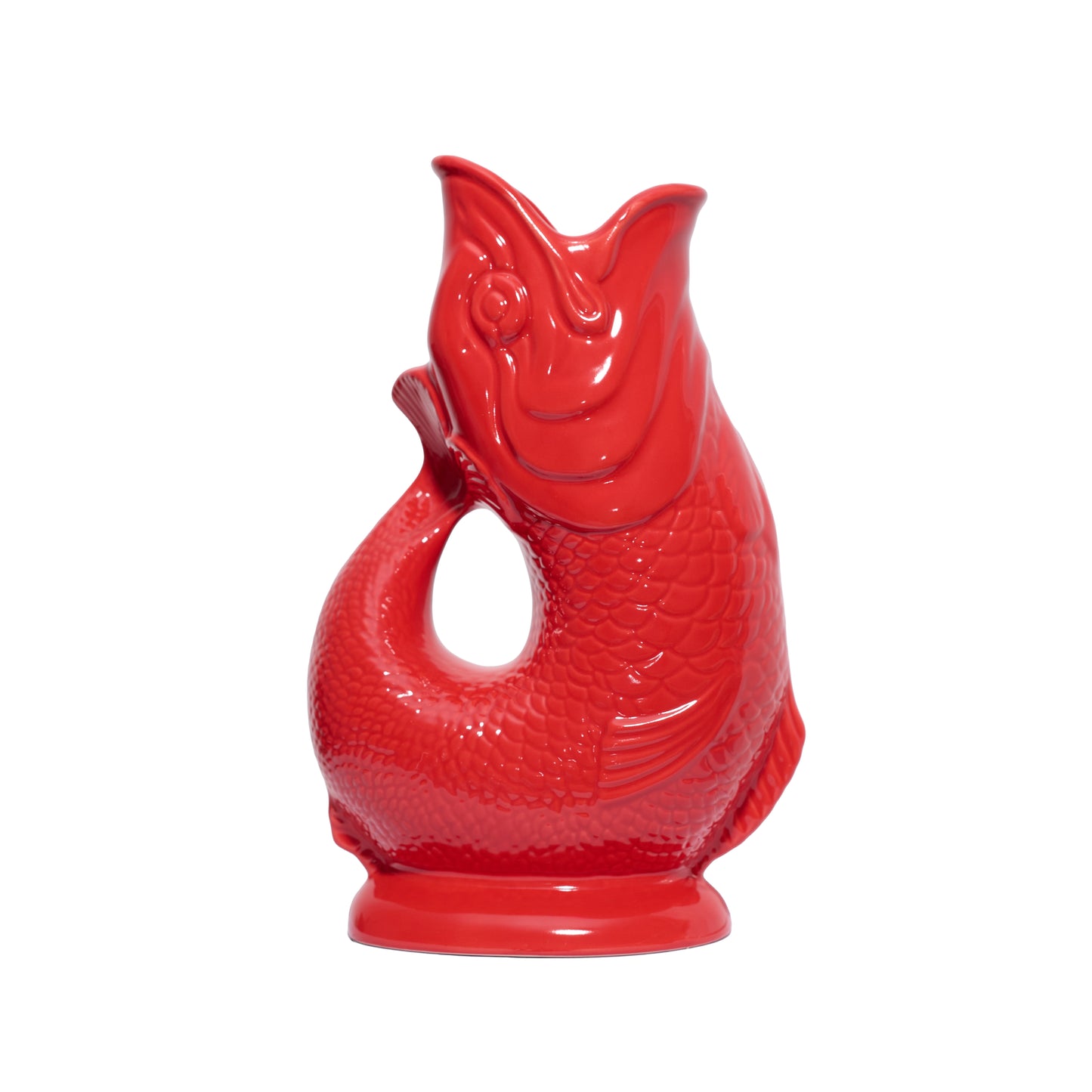 Red Original Gluggle Jug Pitcher Vase