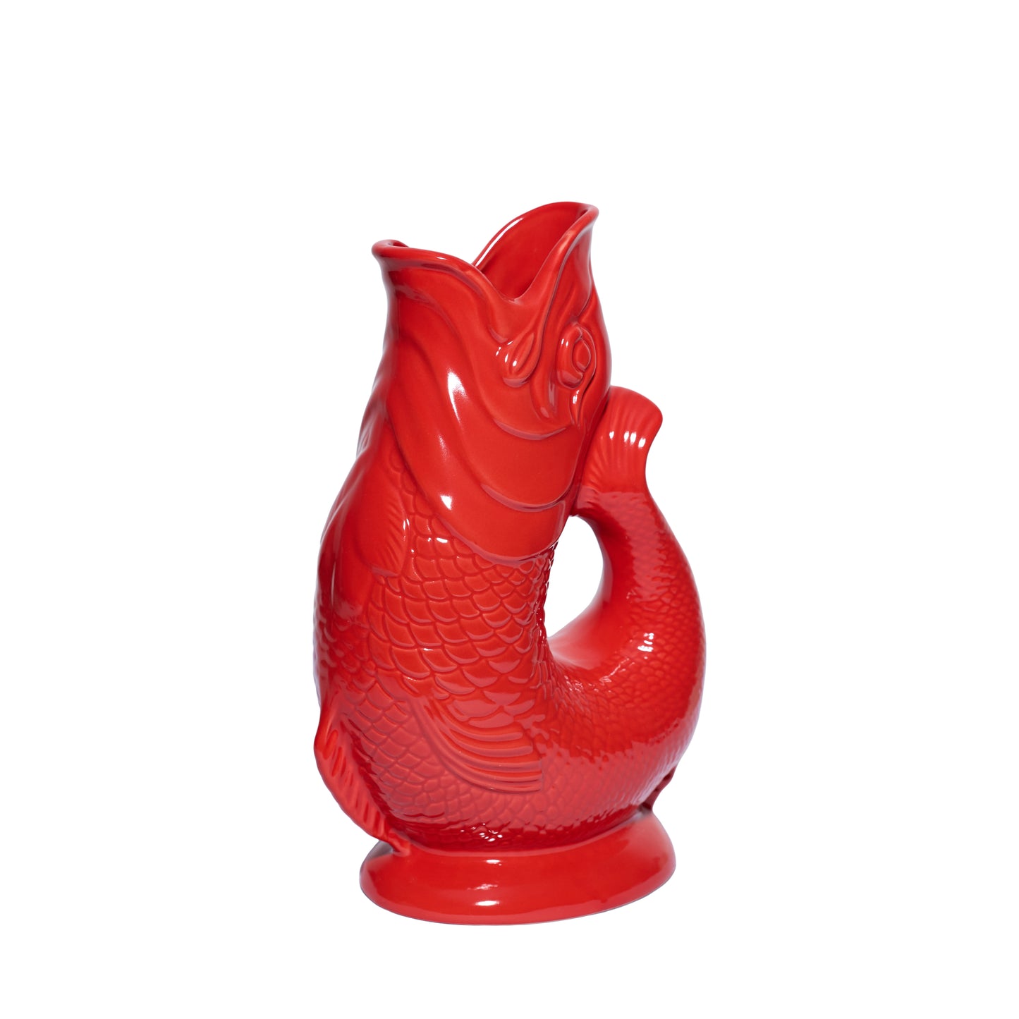 Red Original Gluggle Jug Pitcher Vase