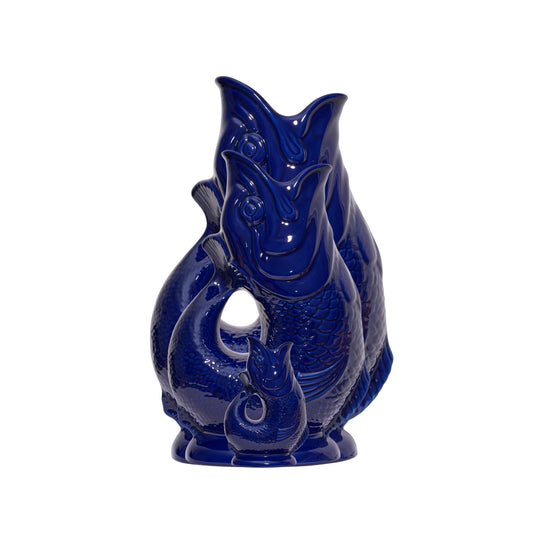 Cobalt Blue Original Gluggle Jug - Pitcher / Vase