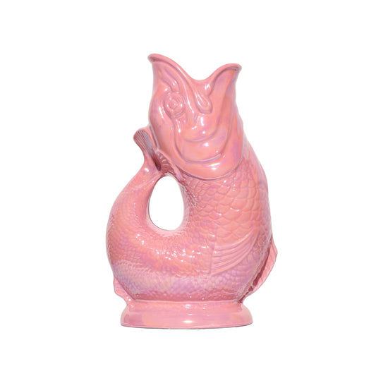 Pink Lustre Gluggle Jug