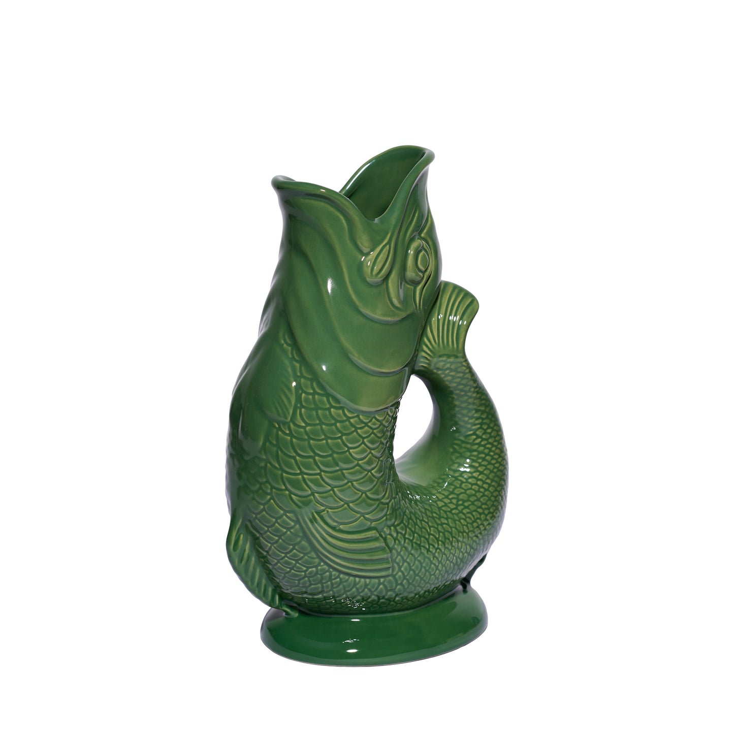 Green Original Gluggle Jug Pitcher Vase