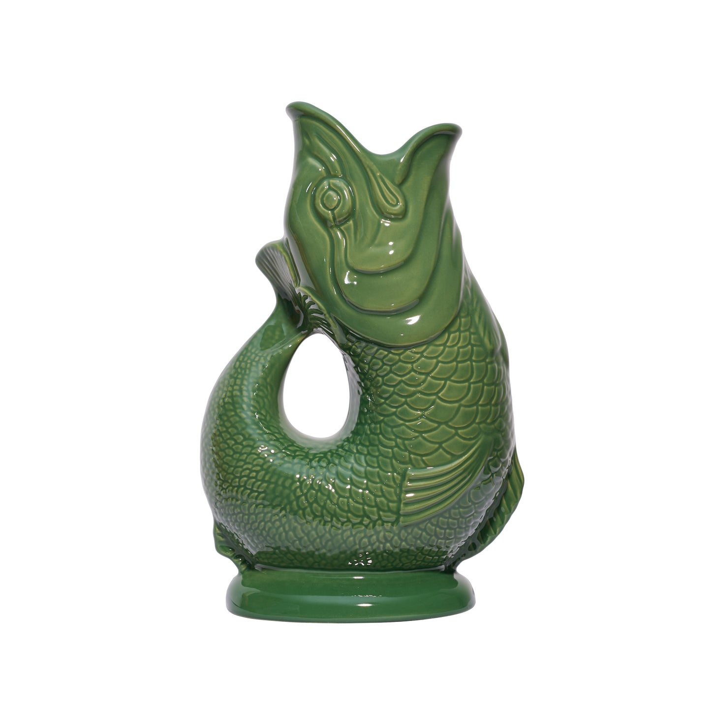 Green Original Gluggle Jug Pitcher Vase