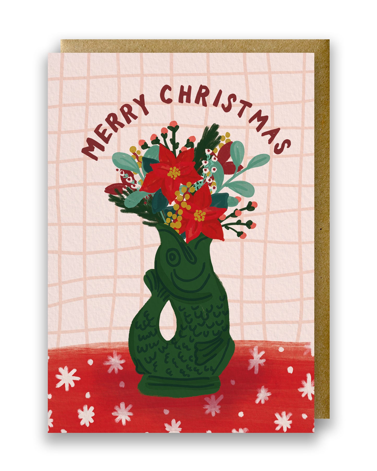 Gluggle Jug Greeting Card Merry Christmas