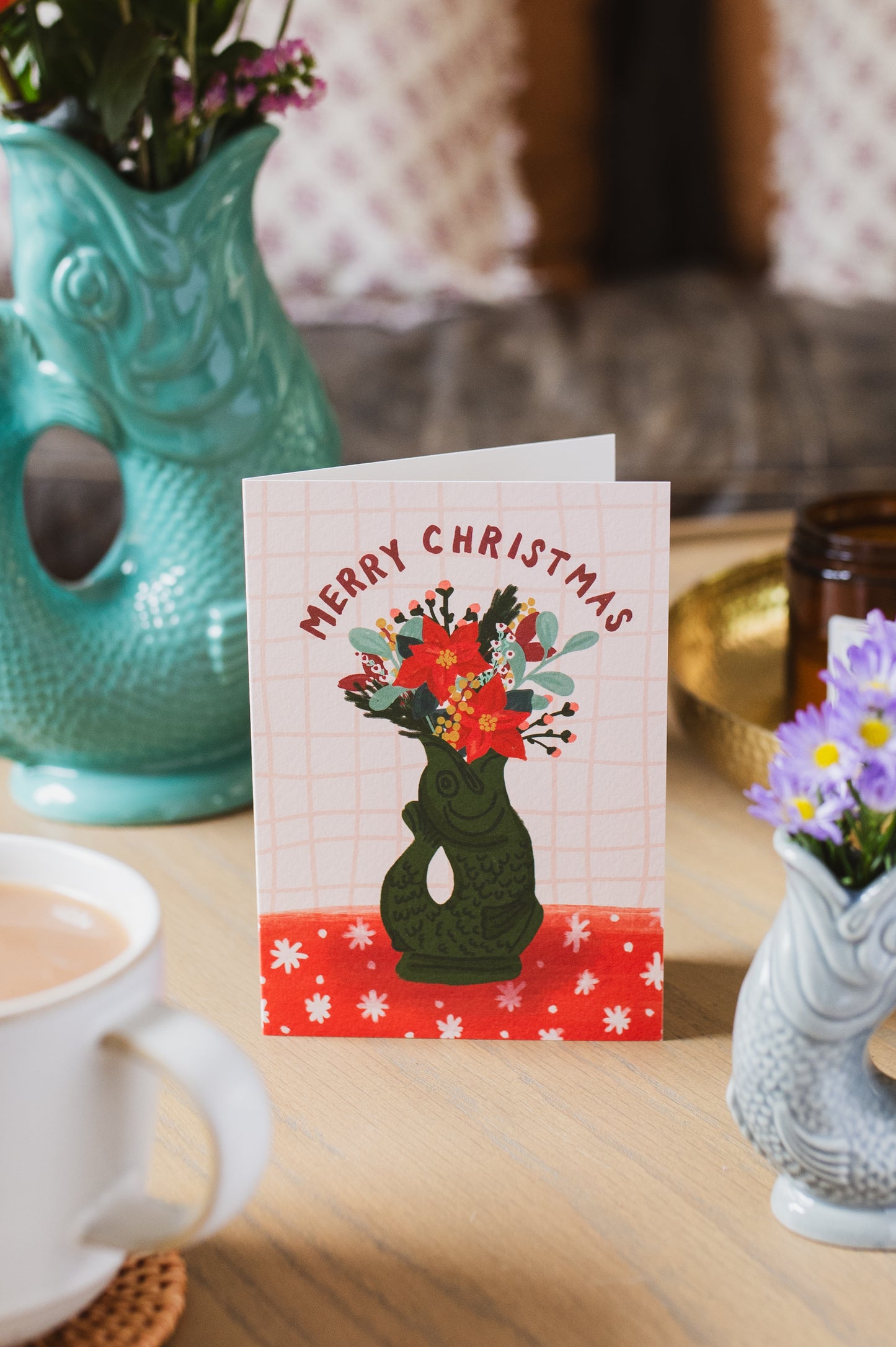 Gluggle Jug Greeting Card Merry Christmas