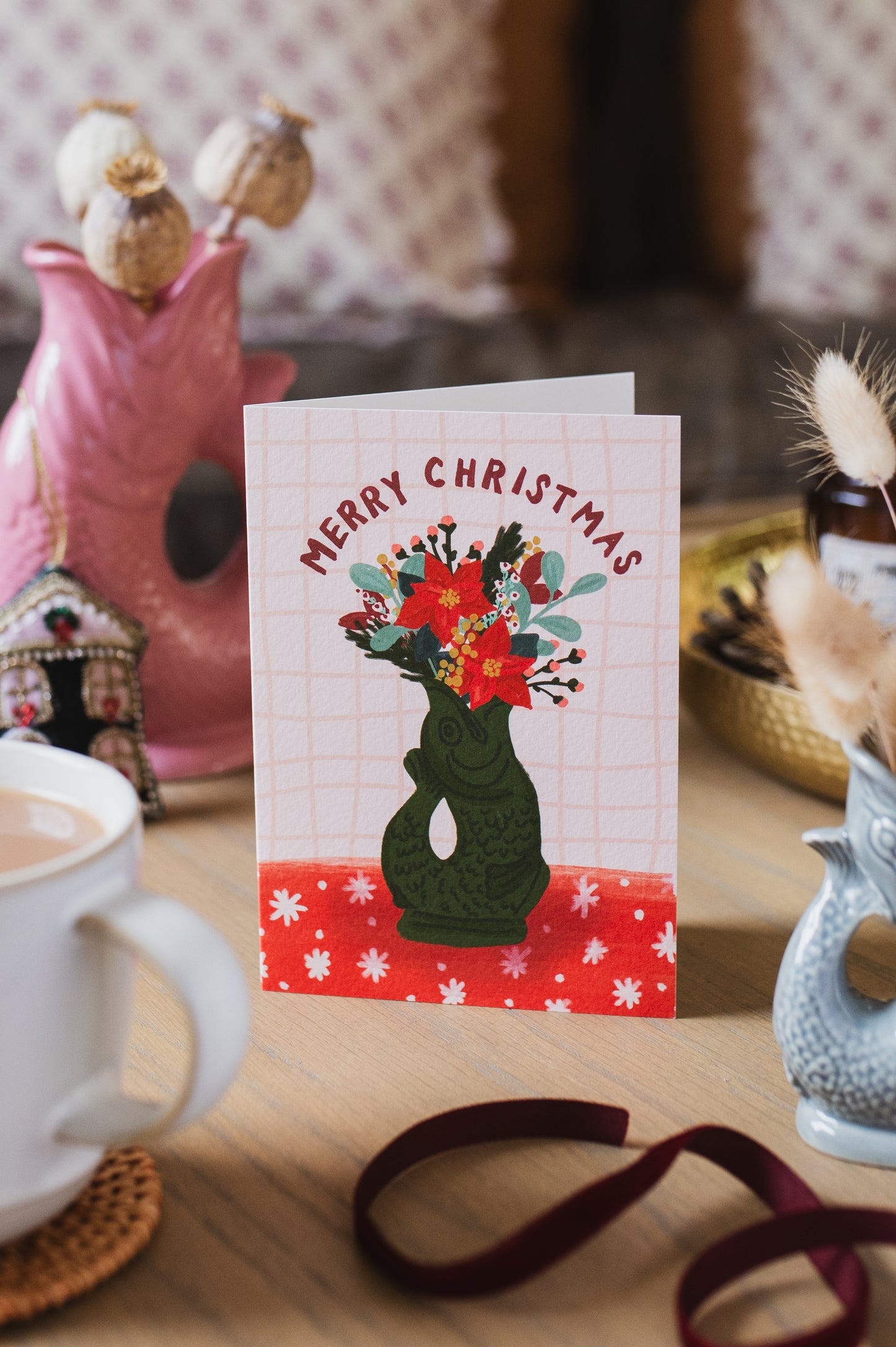 Gluggle Jug Greeting Card Merry Christmas