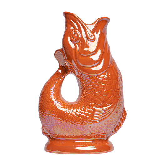 Orange Lustre Original Gluggle Jug