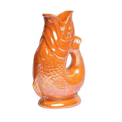 Orange Lustre Original Gluggle Jug