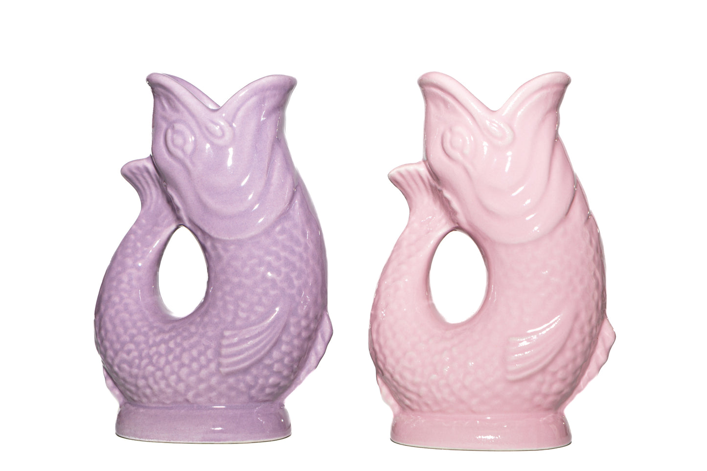 Pink Original Gluggle Jug pitcher fish vase ex-Wade