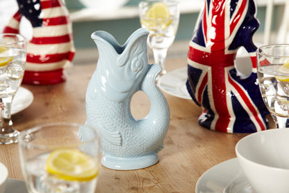 Pale Blue Lustre Original Gluggle Jug