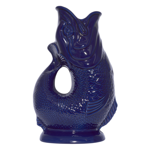 Cobalt Blue Original Gluggle Jug - Pitcher / Vase * Ex-Wade *