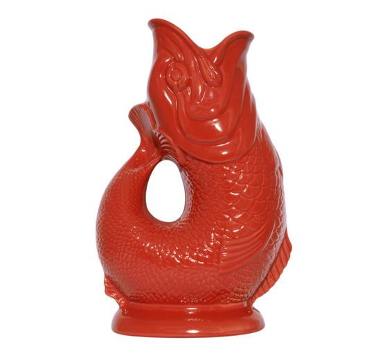 Red Original Gluggle Jug Pitcher Vase