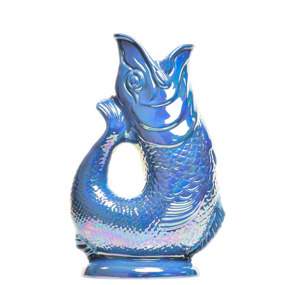 Sea Blue Lustre Original Gluggle Jug